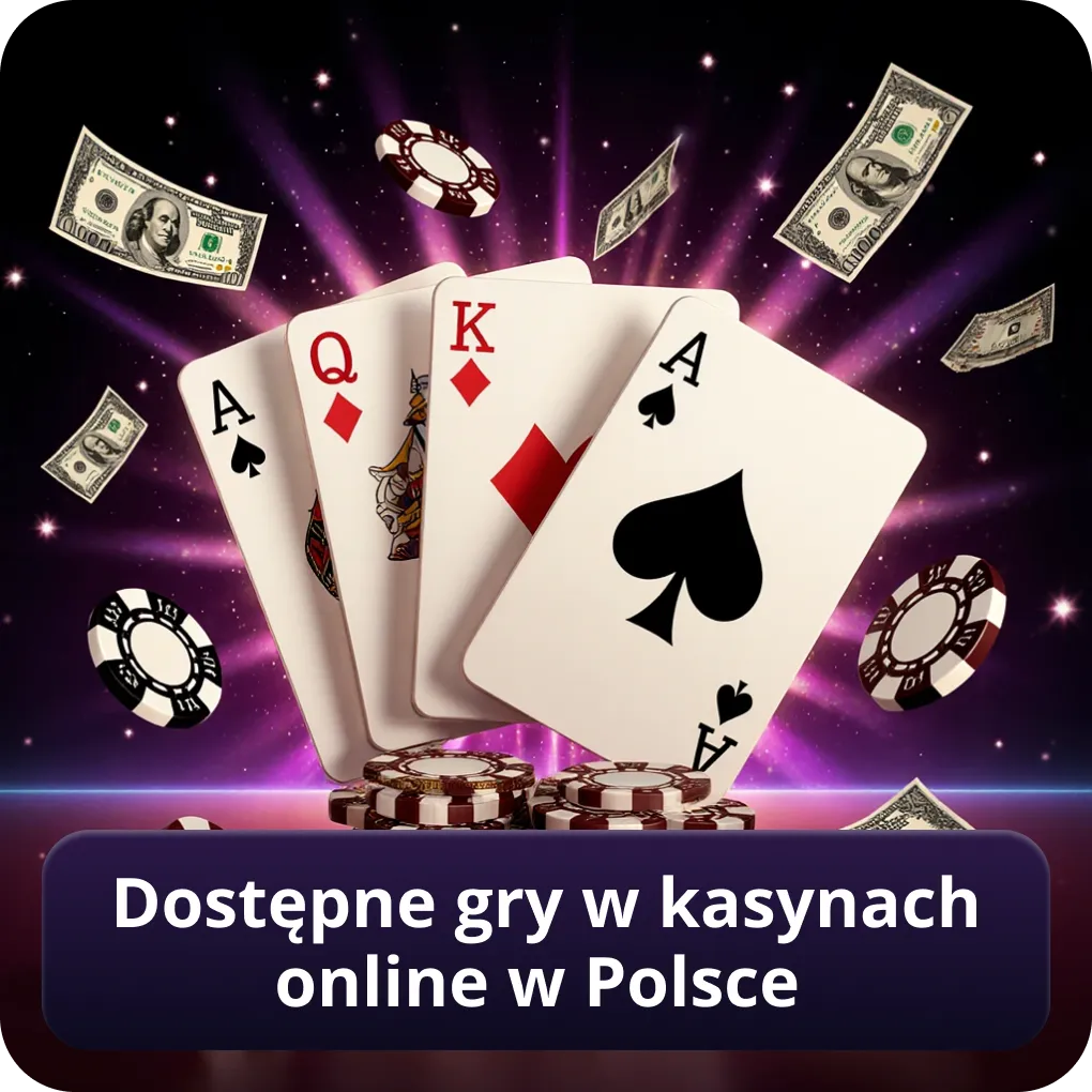 Dostępne gry w kasynach online w Polsce
